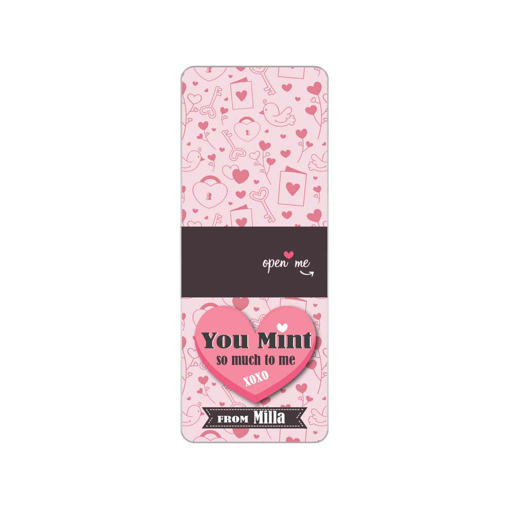 You Mint So Much Valentine Label - Custom Tic Tac Sticker