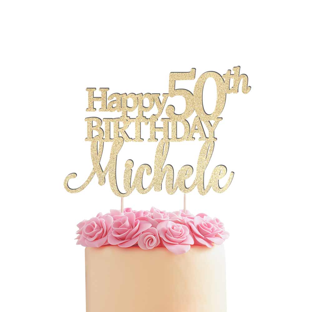 Happy Birthday Cake Toppers, Cake Toppers Happy Birthday, Glitter Happy  Birthday Cake Decoration Suitable For Party Decoration For