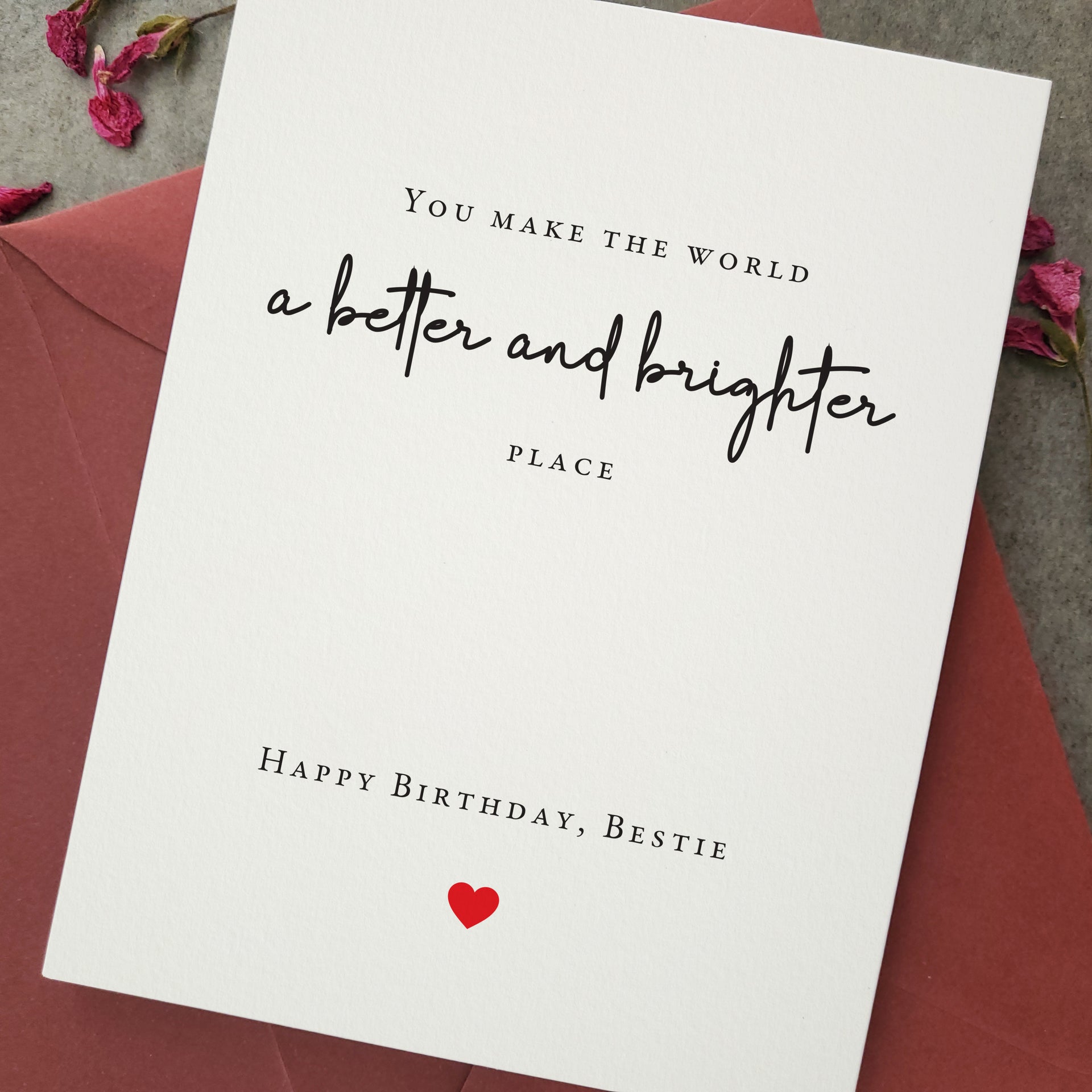 You Make the World a Better Place | Birthday Cards | XOXOKristen