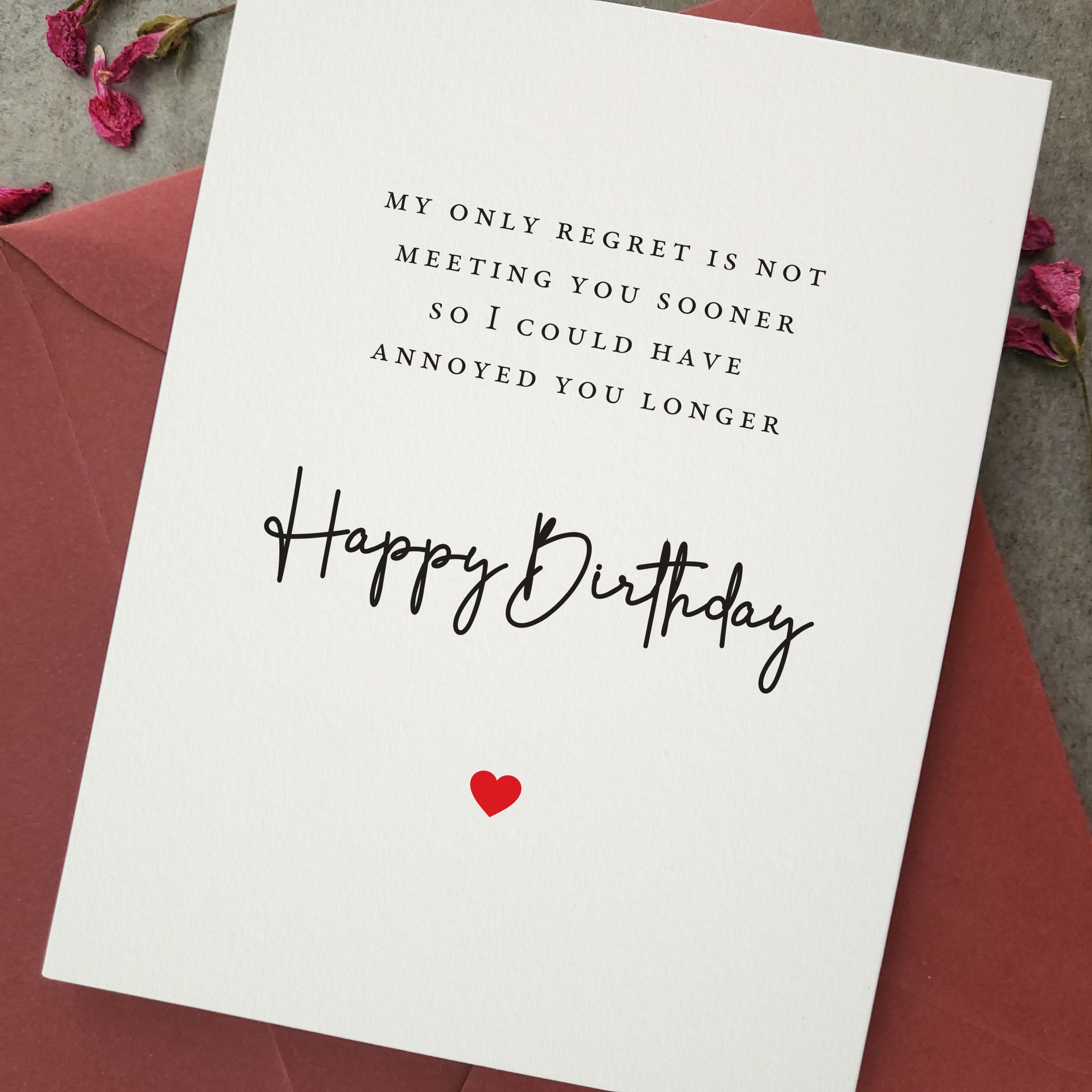 Annoy you Card for Boyfriend | Funny Birthday Cards | XOXOKristen